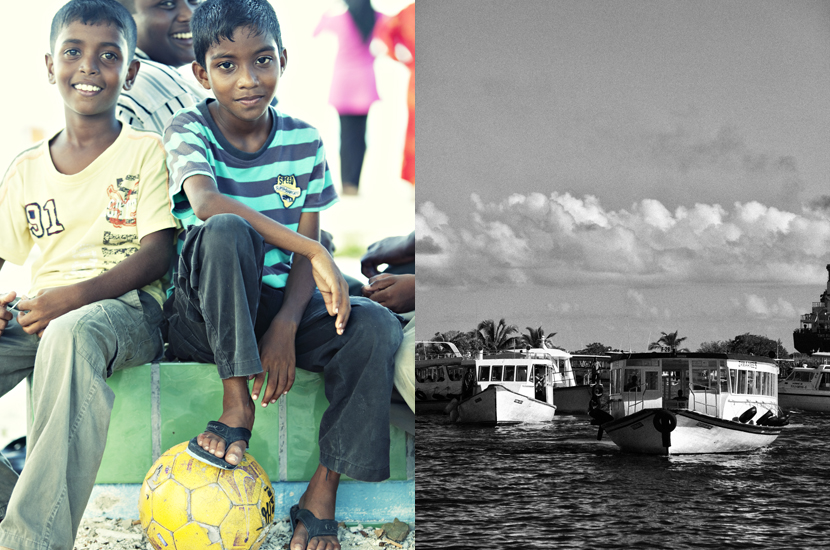 Maldivian Children, Hulumale, Maldives, Indian Ocean