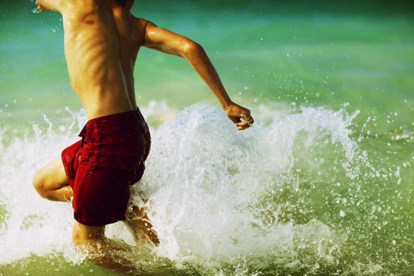 Play time at Kailua beach, Oahu, Hawaii