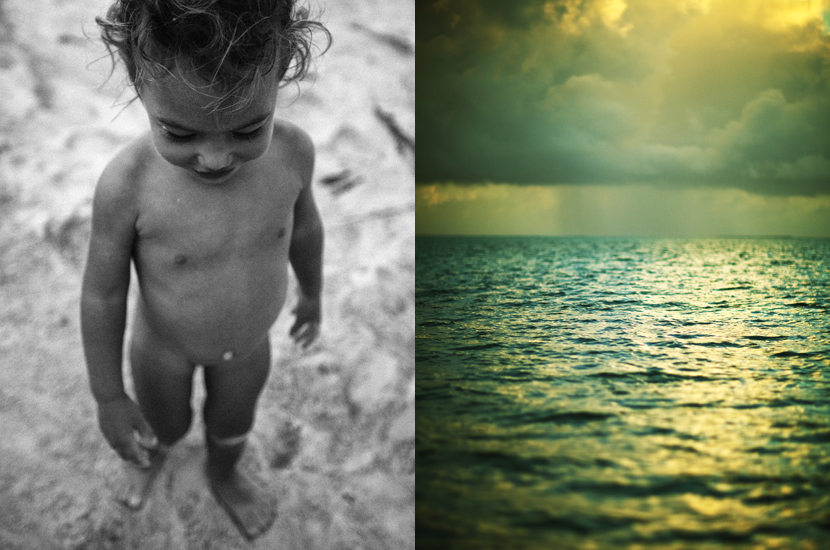 Little girl, Kailua beach, Oahu, Hawaii